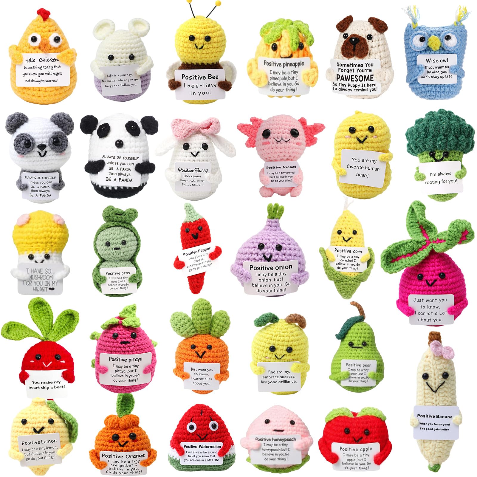 HunnmingRe crochet animals set of 30 pieces