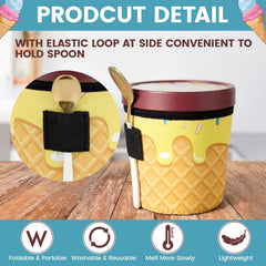Colorful neoprene sleeves for cold treats