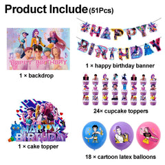 Hunters Theme Party banner and background cloth setup
