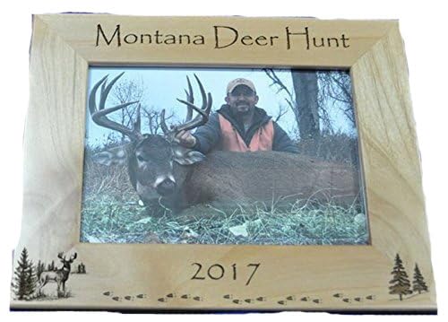 Hunting Gift Hunting Picture Frame alder wood 4x6 5x7