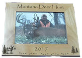 Hunting Gift Hunting Picture Frame alder wood 4x6 5x7