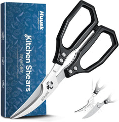 Huusk Black Multi-Purpose Seafood Scissors oversized handles