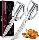Huusk Kitchen Scissors for Food dual-shear blades