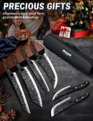 Meat knife and meat cleaver from Huusk 8PCS set