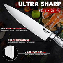 Huusk stainless steel one-piece forged construction knives