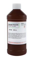 Hydrogen Peroxide 6% Solution 500mL bottle from The Curated Chemical Collection