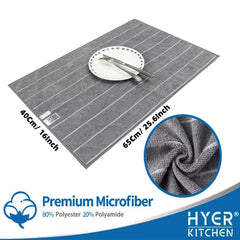Oversize 26 x 16 inch HYER KITCHEN dish towels for drying
