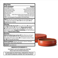 Salve applied to skin irritation and redness