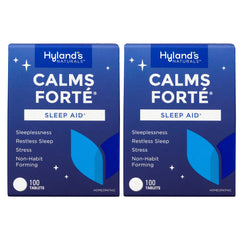 Hyland's Calms Forte Sleep Aid Tablets 100 count per pack label