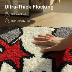 Cloud-soft tufted fabric for comfortable underfoot