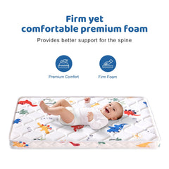 Brushed fabric surface on Pack N Play mattress topper