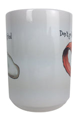 High-fired ceramic microwave safe mug