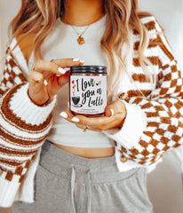 I Love You a Latte Coffee Shop Candle 9oz