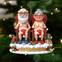 i want to grow old with you ornament close up