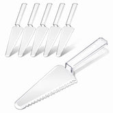 IANFAN 6 Pcs Disposable Plastic Cake Cutter 9.06 x 1.77 in