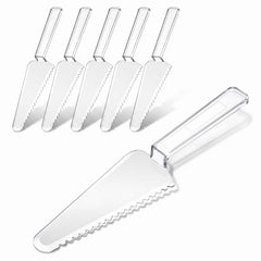 IANFAN 6 Pcs Disposable Plastic Cake Cutter 9.06 x 1.77 in