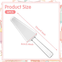 Disposable cake cutter six-piece set for catering and events