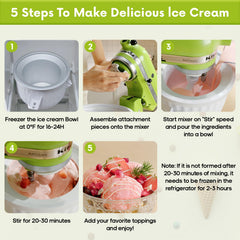 Aluminum freezer bowl liner and BPA-free drive assembly