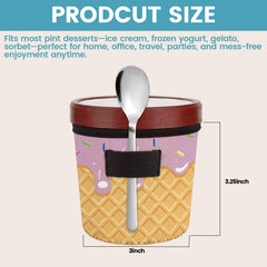 Size 3 x 3.25 inch ice cream sleeve