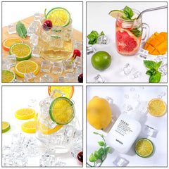 Lifelike acrylic ice cubes decorative prop