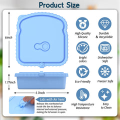 ICEROYCE reusable silicone container stain odor resistant