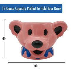 18 oz ICUP mug for coffee or tea with Grateful Dead theme