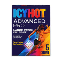 Icy Hot Advanced PRO Pain Relief Patches 5 count pack
