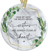 Idea 2025 Ceramic Round Ornament white ceramic 3 inch keepsake
