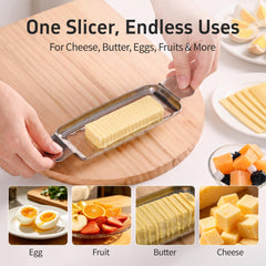 Two identical slicers for storage and replacement