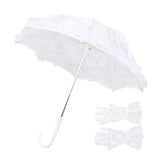 iDhlps mini white lace parasol for kids