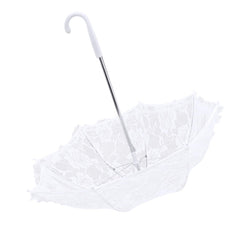 white lace parasol wedding prop for kids