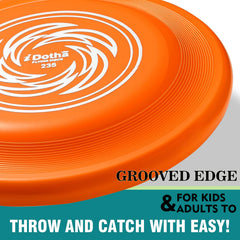 easy grip molded edge grooves on idotha flying disc