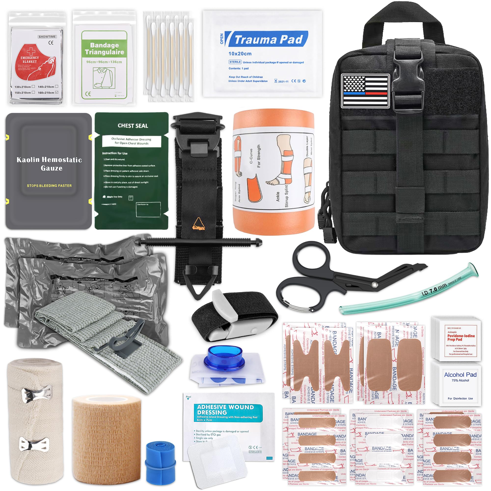 IFAK trauma kit 78 pcs Stellar Black with tourniquet