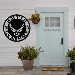 Air Force home decor metal sign for walls