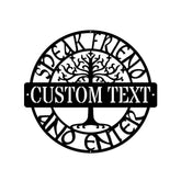 IFHUH Speak Friend And Enter Metal Sign wall decor
