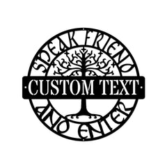 IFHUH Speak Friend And Enter Metal Sign wall decor
