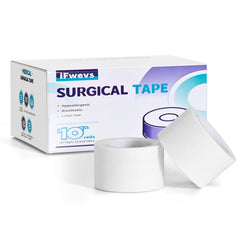White latex-free paper tape 1in x 10yd
