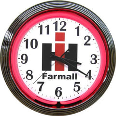 IH Farmall Neon Clock 15 inch neon wall clock