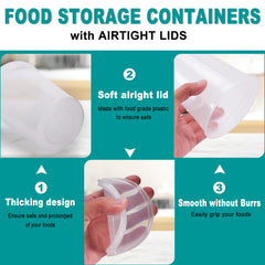 Leak-proof airtight lids for IJRPLM 32oz deli containers