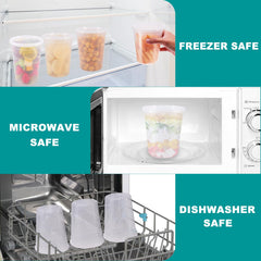 Microwave safe 32oz deli containers with lids for reheating