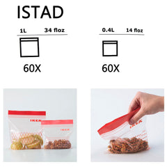 IKEA ISTAD plastic freezer bag red 120Pack product image 2