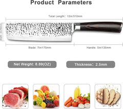 imarku nakiri knife pakkawood handle