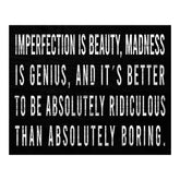 Imperfection is Beauty wall decor 11x14 poster