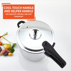 IMUSA pressure cooker with cool-touch side handle
