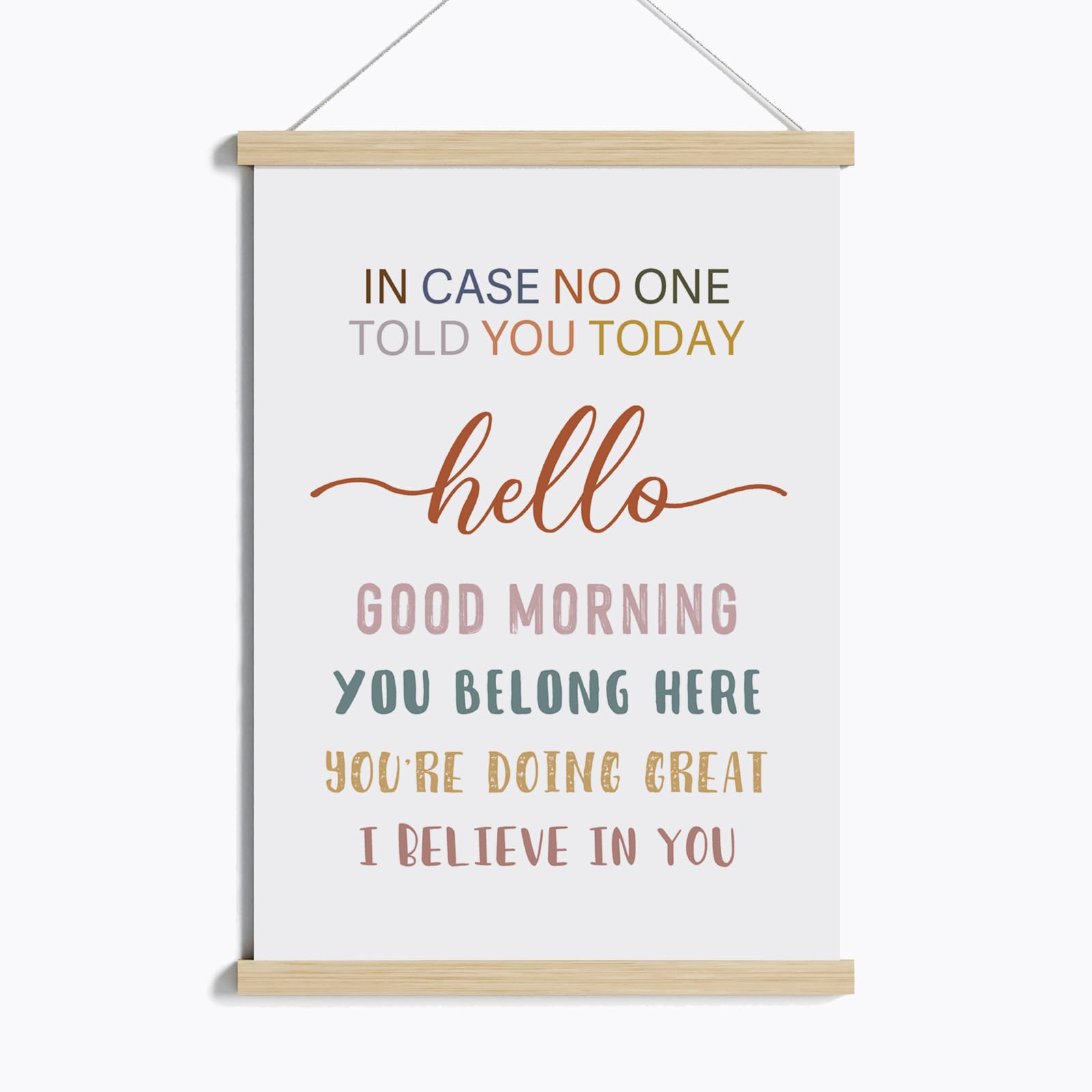 In Case No One Told You Today Poster linen canvas 12 x 16 inches