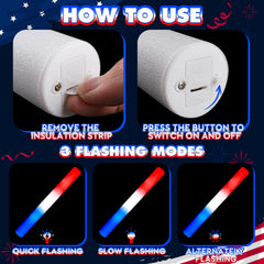 Independence Day parade supplies glow sticks set by OLUPP