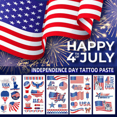 Independence Day themed tattoo designs for skin
