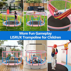 indoor outdoor trampoline with 440lbs capacity
