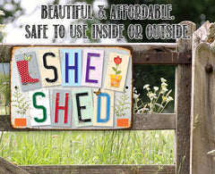 indoor outdoor shed wall art mounting holes