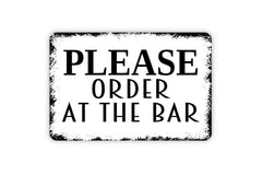 Gloss print finish on bar sign tin product image